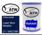 Preview: Chevrolet, Laser Blue Metallic, 21 / WA218M: 500ml Lackdose, von ATW Autoteile West.